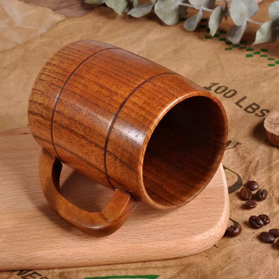 Handcrafted Wooden Coffee Mug