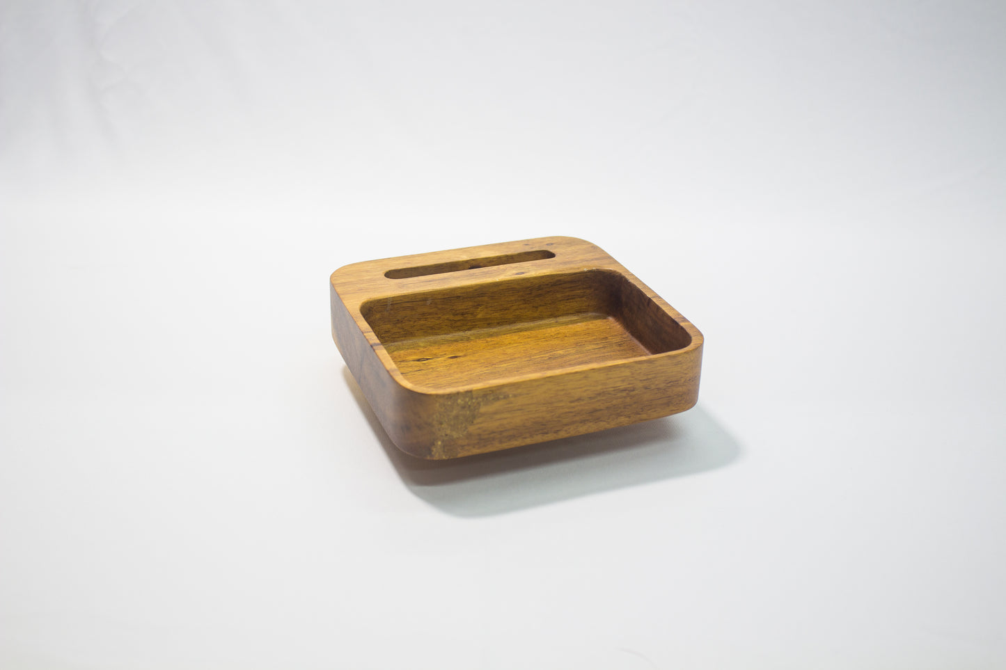 Mobile Phone Holder/Solid Wood Snack Serving Tray