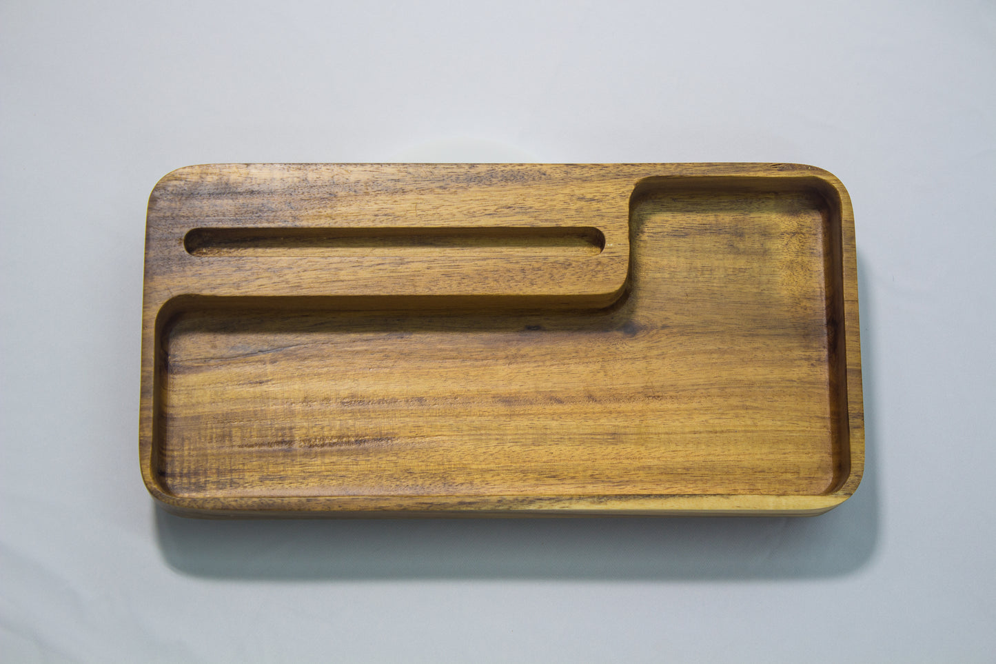 Mobile Phone Holder/Solid Wood Snack Serving Tray