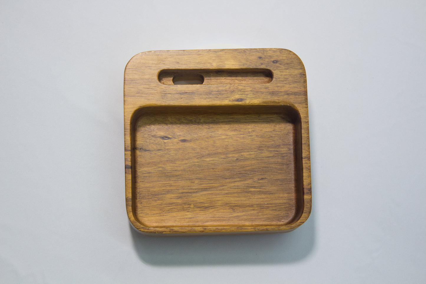 Mobile Phone Holder/Solid Wood Snack Serving Tray