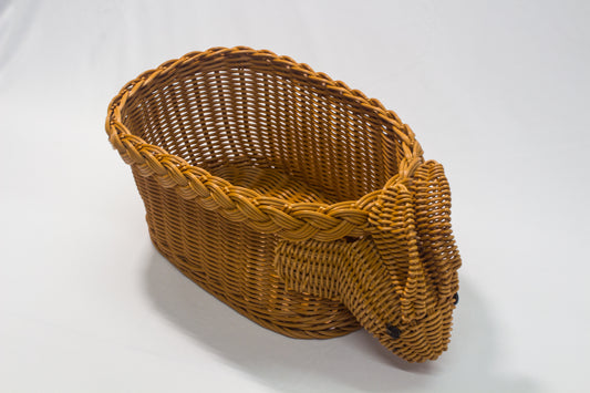 Bunny wicker/rattan basket